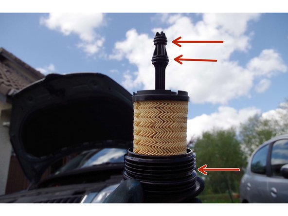 Une fois le filtre en main, vous devez retirer 3 joints, et le filtre lui même.