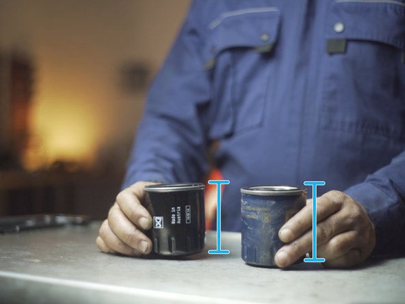 
Compare the dimensions of the new filter with the old one
