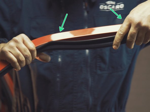 
Continue to replace it except in the middle of the door to leave some slack
