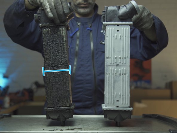 Comparer les dimensions de l'ancien radiateur avec le nouveau, hauteur, largeur et épaisseur