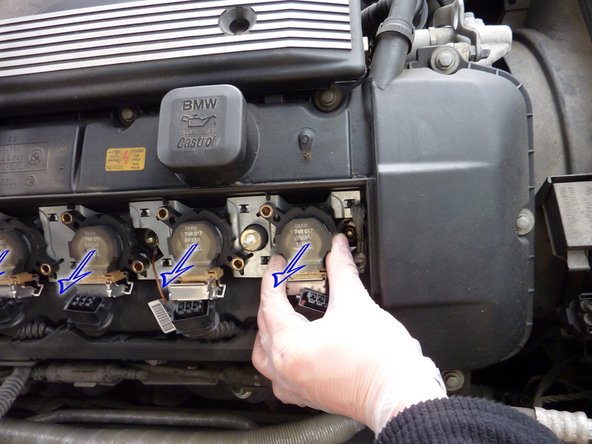 Déposer les bobines en les tirant vers le haut.