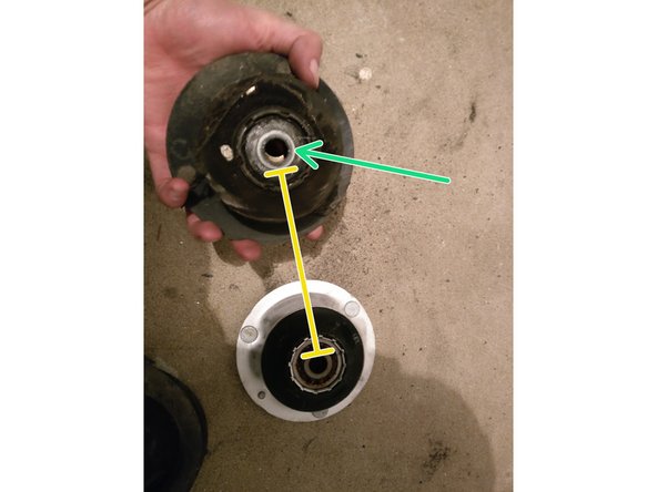 Récupérer les rondelles de l'ancienne butée si elles sont en bon état