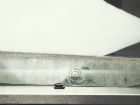 
In the case of a broken window, it probably remained on the window regulator support.
