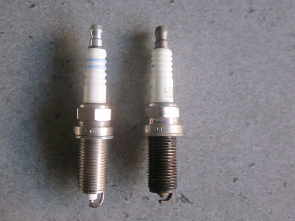 Comparer les bougies neuves avec les anciennes avant de les installer