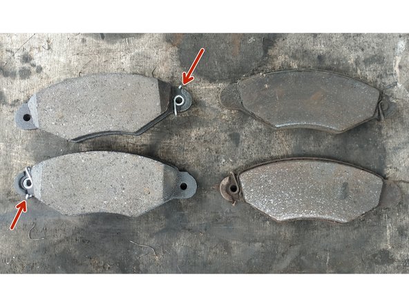 Les plaquettes ont un sens de montage.