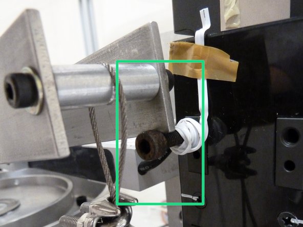 Next, lock the lab-jack and place the cantilever back on the actuator step.