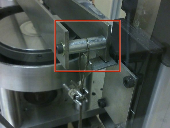 Ensure that the cable carrying the hanging mass is slotted into the groove at the free end of the cantilever beam before every tests. The cantilever beam will encounter violent vibrations if the cable is not in the groove, affecting test results.