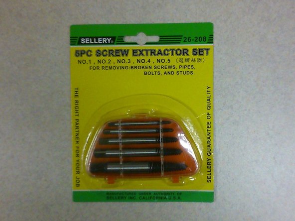 A screw extractor is a counter-clockwise drill bit which can be used to forcibly rotate the screw in a counter-clockwise direction, thereby loosening it.