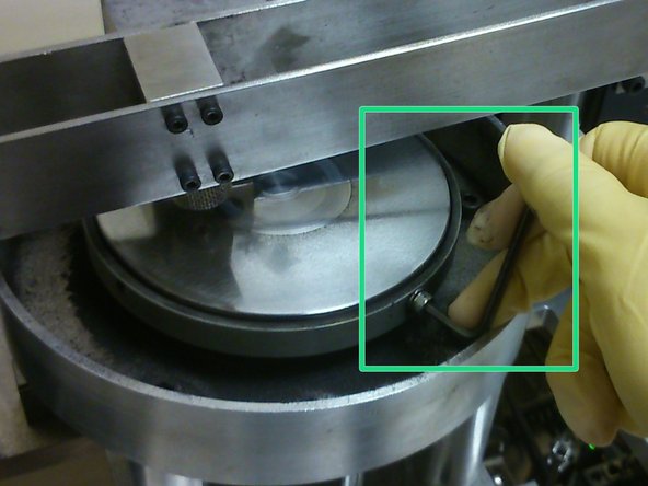 Using an Allen key, further tighten the screw.