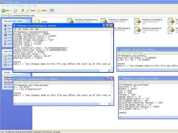 File can be found in the &quot;C:\WINDOWS\Tribometer_data&quot; folder