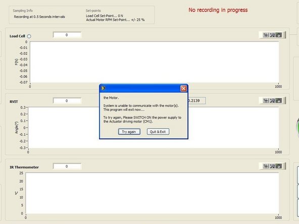 If the motor is rotating while the disk holder isn't, the spring coupling may be loose. Refer to the troubleshooting guide for more information regarding this issue.