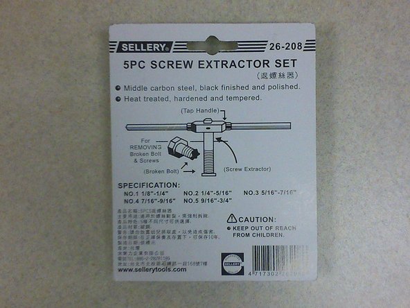 A hole of at least 0.5 cm depth has to be drilled onto the screw head before attempting to use the screw extractor to remove the stripped screw.