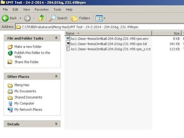 Last, click on 'Screen' to save the relevant graph data in your designated location