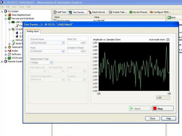 The raw data of the inclinometer, or voltage output of the inclinometer, can be motinored using the &quot;Measurement and Automation Explorer&quot; software on the computer. More information on how to do so can be found in the &quot;Measurement and Automation Explorer (MAX)&quot; guide.