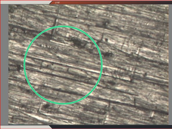 Adjust the Coarse knob to image shown