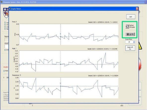 Clicking the graph icon above the 'Start/End' button will open up the 'Graphs Viewer'