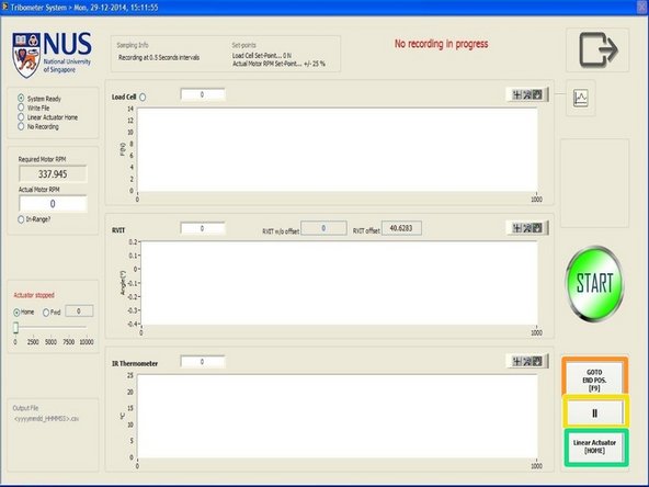 There are three buttons located at the bottom right hand corner of the test interface which allows the user to do the following: