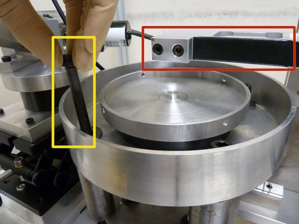 Remove all 4 loosened M8 hex screws