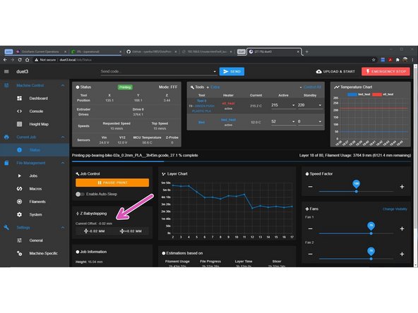 In this example we have -0.02 Z offset