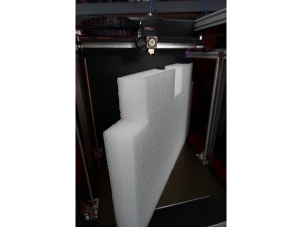 Pull the interior foam out of the unit, it is okay if the front of the bed drops slightly but do not move it all the way down.