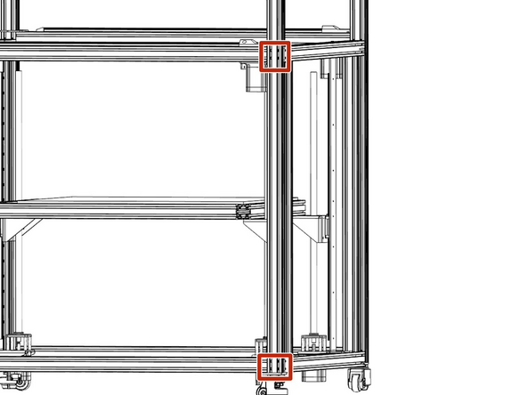 DOUBLE CHECK: ensure that the mounts are secured on X and Y Frames and the X Frame is clamped to the Assembly Jig