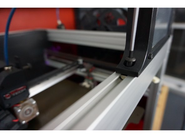 The left M5x10 bolt will go into the slidable nut.