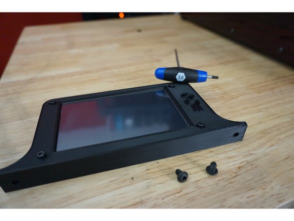 On the top of the unit, your display will mount across the front extrusion.