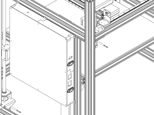 Having one person holding the electronic box up, have a second person verify that the t nuts are in place or replace them if needed.