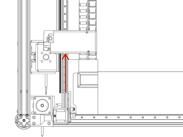 In this step, we will be mounting the Y-axis cable chain.