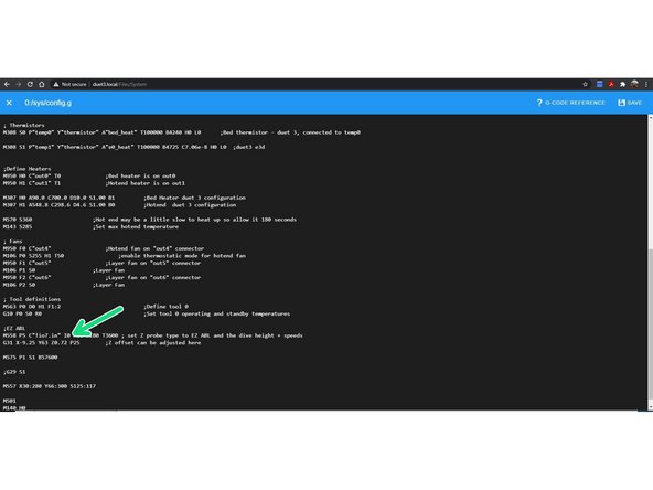 Our example should look like this when done. G31 X-9.25 Y63 Z0.72