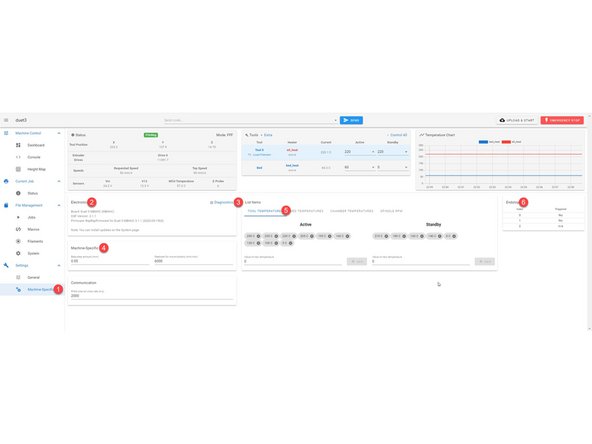 1. Using the navigation drawer is the fastest way to get to the Machine Specific category.
