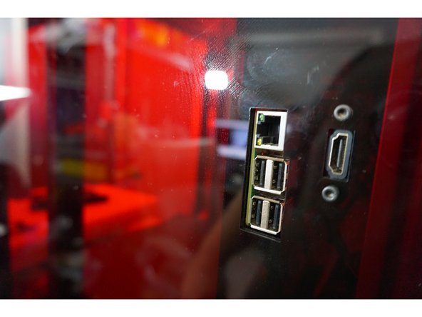 Plugin the power cable to the right side of the unit