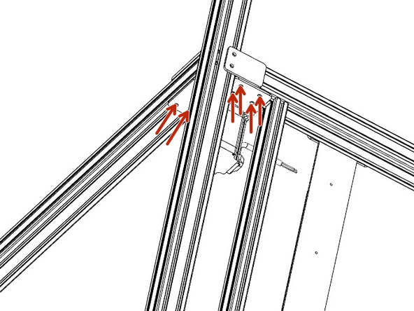 With the Stepper or Idler mounts pressed into the corner, tighten the bolts securing the mount to the Y Frames.
