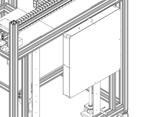 The Electronics box will be installed on the right side of the machine (Y Motor side)