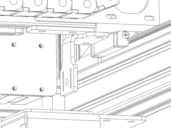 The Y belt will be tightened in another step.