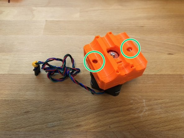 Attach the stepper to the z-carriage-front using 2 x M3 12mm screws.