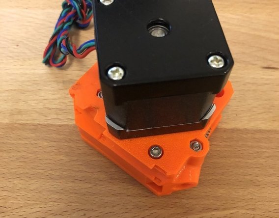 Flip the extruder over.