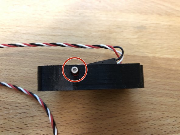 Insert M2 x 8mm into side to secure electronics