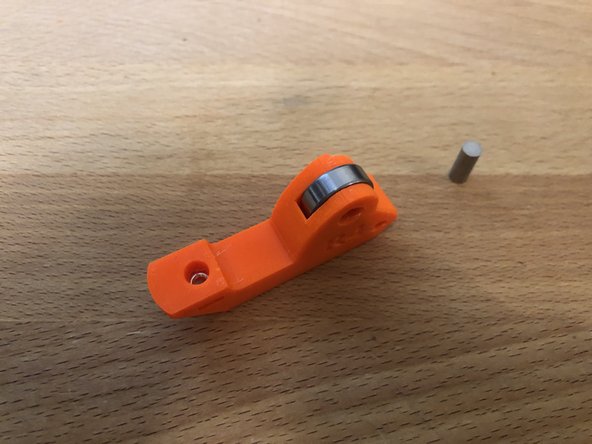 Insert 625z bearing into top of extruder idler.