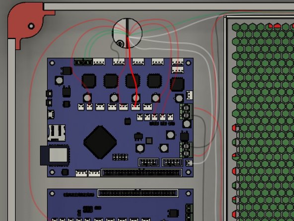 Connect the Y endstop connector to the Y_Stop port on the Duet2.