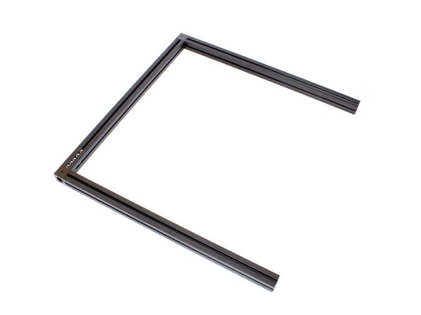 Attach bottom (2) 270mm front and bottom back extrusions using (1) M3 x 8mm socket head screw each.