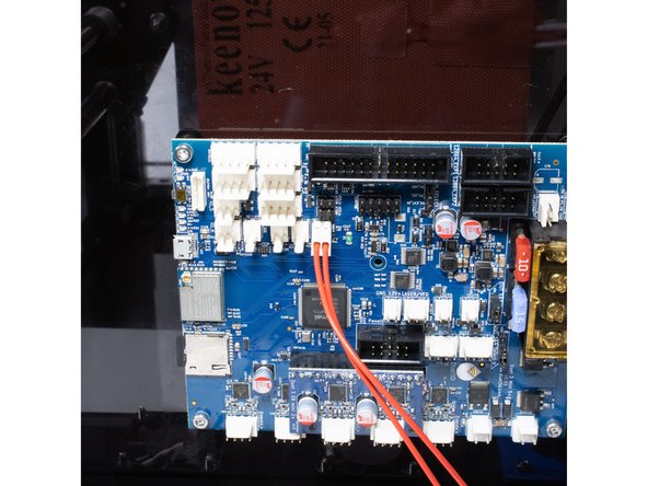 The bed thermistor connects to Temp 0.