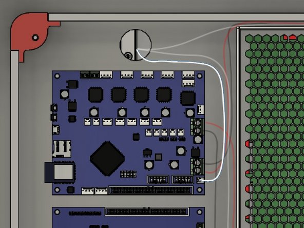 The bed wiring has two thin white wires with a molex connector for the bed thermistor.