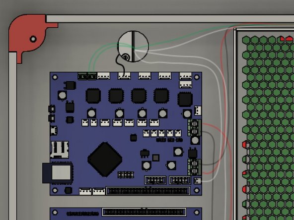 Connect the extruder stepper wire to the 4-pin E0 Stepper port on the Duet2.
