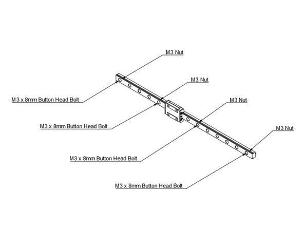 Use a bit of masking tape to keep your carriage from sliding off your linear rail.