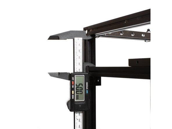 Using M3 x 6 socket head screws for each corner cube, attach each to the frame. Do not tighten the corner cubes to the frame at this point.  (optional) Use an M3 washer on each M3 x 6 fastener to prevent fasteners from potentially bottoming out.
