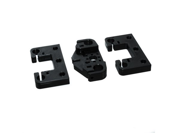 Each tower consists of the following printed parts: (2) printed Z rod holders and (1) printed z yoke.