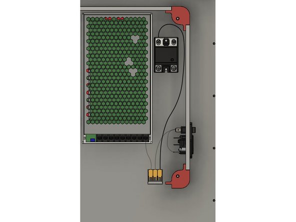 Connect the long black wire from the WAGO connector to the ring terminal marked 1 on the SSR.