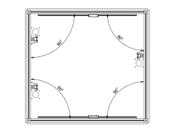 Now is when you want to square up your frame.  Start with the bottom panel, and get it as centered and even as you can.