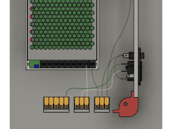 Connect the green ground wire from the plug to the 5 port WAGO connector.